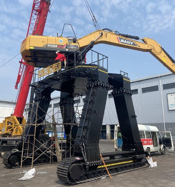 三一大長(cháng)腿安裝現場(chǎng)